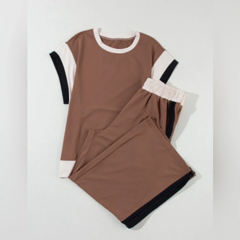 Willow colorblock two piece lounge set - Picture 4 of 8